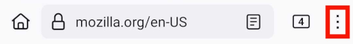 Tap menu button and settings